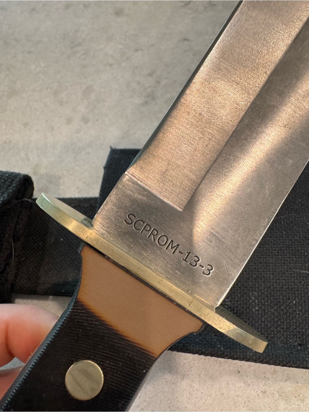 Vintage Old Timer Schrade Bowie SCPROM-13-3 Knife With Sheath - Picture 3 of 4